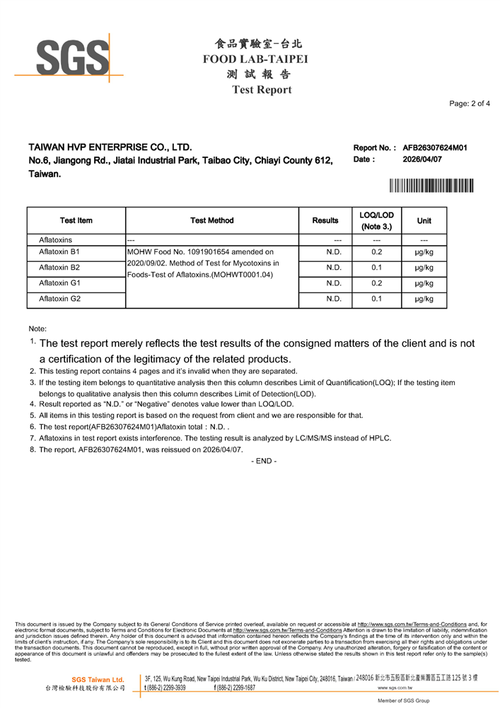 Aflatoxin (Non-GMO Soya Flak